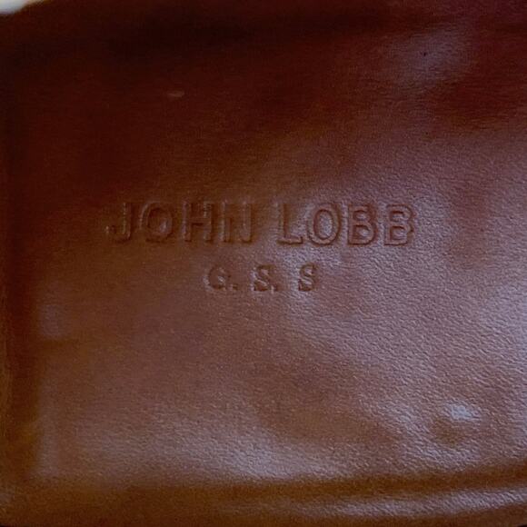 JOHN LOBB Size 8.5 Grove Brown Pebble Grain Leather Lace-Up Chukka Boots - Picture 7 of 11